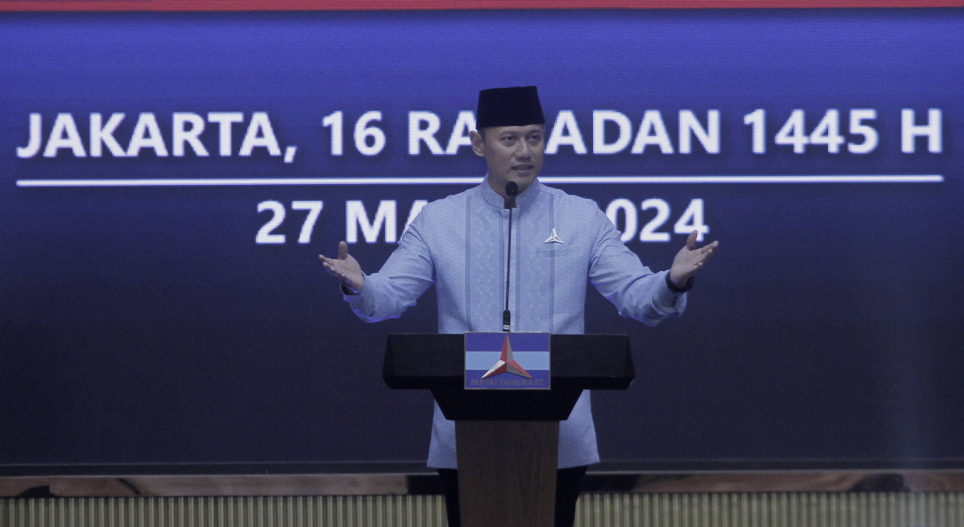 Ketua Umum Partai Demokrat Agus Harimurti Yudhoyono (AHY). (Indonesiaglobe/Oke Atmaja).