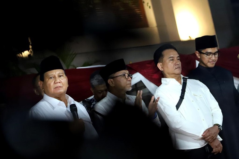 Presiden terpilih Prabowo Subianto (kiri). (Indonesiaglobe/Elvis)