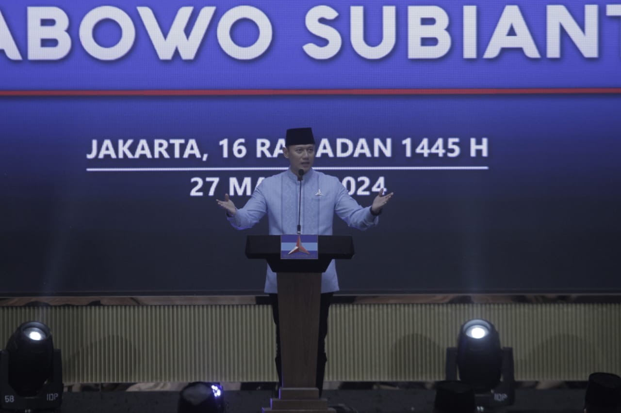 Ketua Umum Partai Demokrat AHY. (Indonesiaglobe/Oke Atmaja)