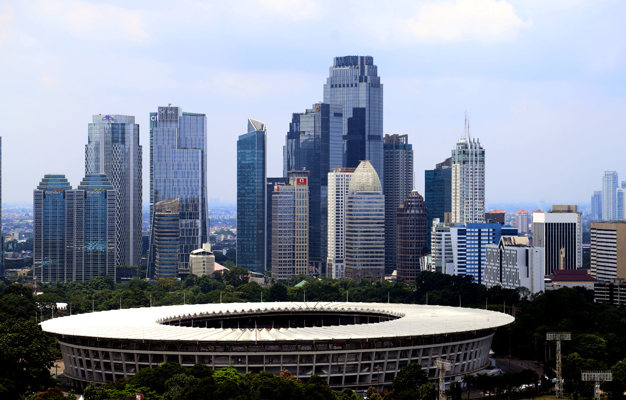 Gedung bertingkat Jakarta. (IndonesiaGlobe/Elvis Sendouw)