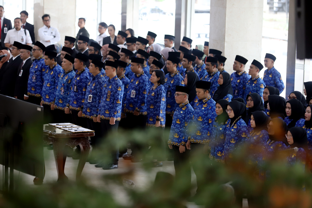 DPD RI lantik 96 Orang PPPK. (IndonesiaGlobe/Elvis Sendouw)