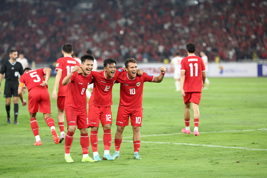 Pemain Timnas Indonesia saat melawan Vietnam. (foto/PSSI)