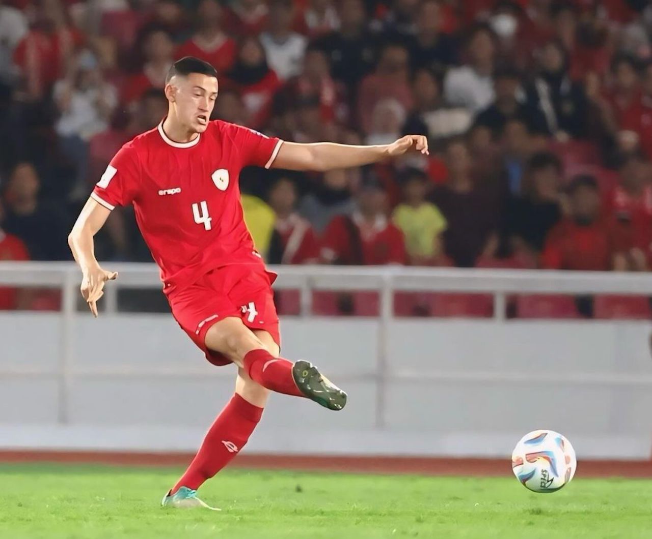 Jay Idzes saat melawan Vietnam. (foto/afcasiancup)