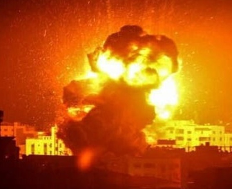 Israel gempur Gaza Palestina (Foto/Inst Gazanow)