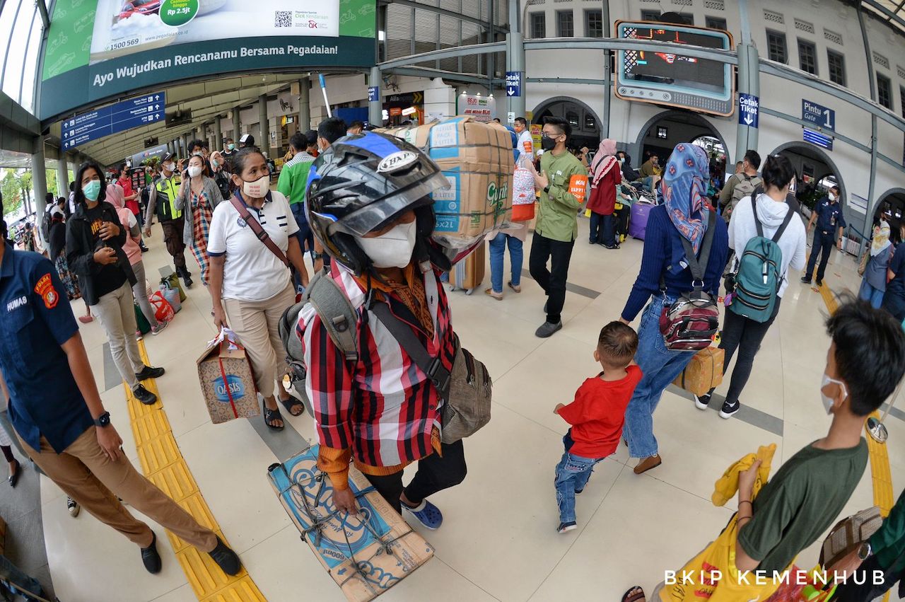 Situasi mudik lebaran (foto/Dephub.go.id)