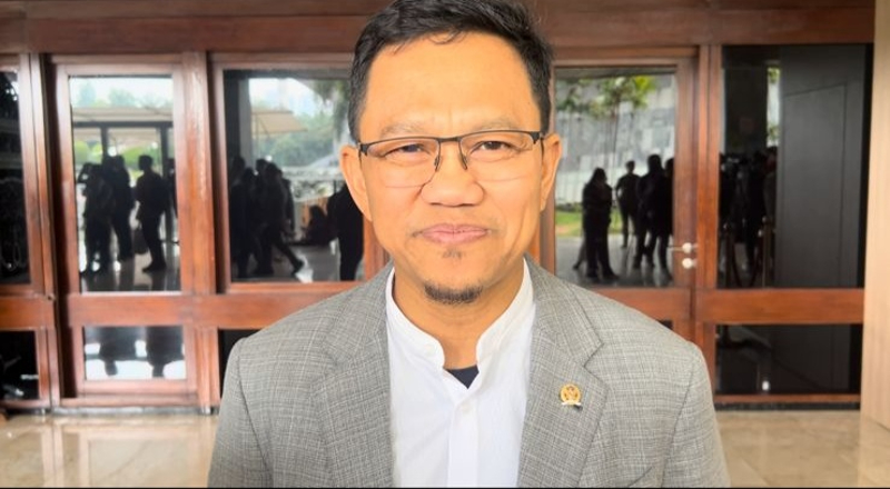 Waketum PPP Amir Uskara bicara peluang gabung koalisi Prabowo. (Foto/Ahda Bayhaqi)