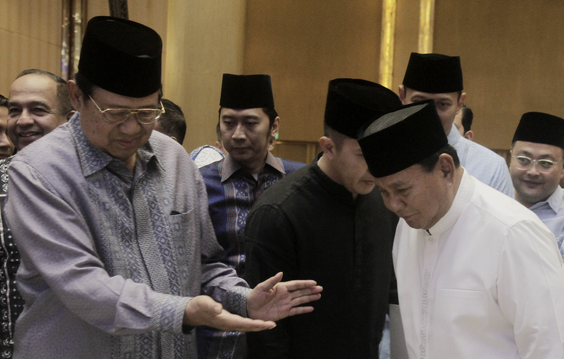 Susilo Bambang Yudhoyono (SBY) dan Prabowo Subianto saat buka bersama. (Indonesiaglobe/Oke Atmaja).