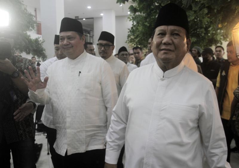 Prabowo mengunjungi DPP Golkar (Indonesiaglobe/Oke Atmaja)