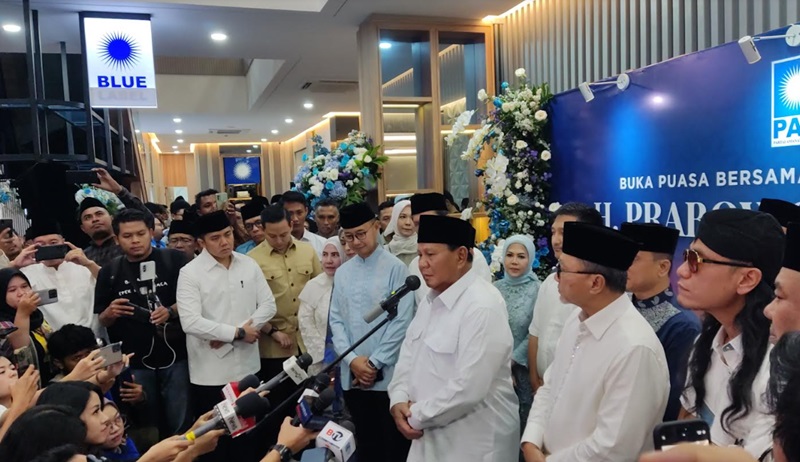 Prabowo bukber di PAN (Indonesiaglobe/Ahda)