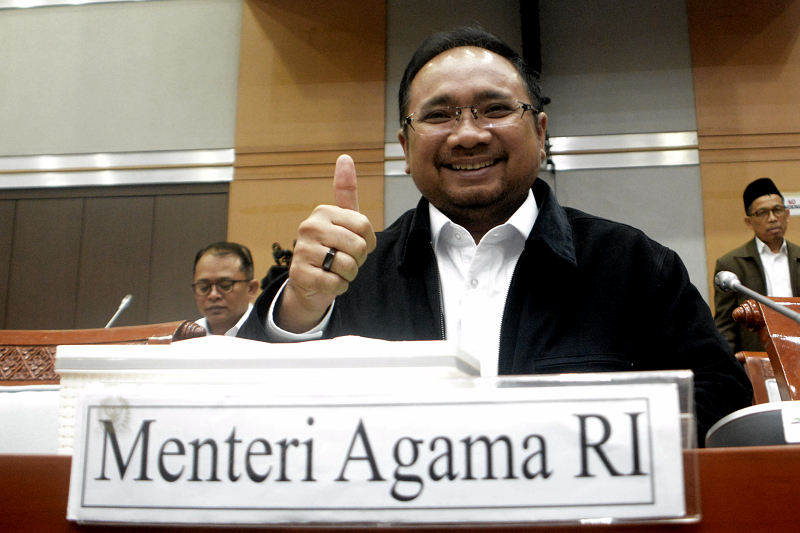 Menteri Agama hadir raker bersama Komisi VIII DPR RI.  (Elvis Sendouw/indonesiaglobe)