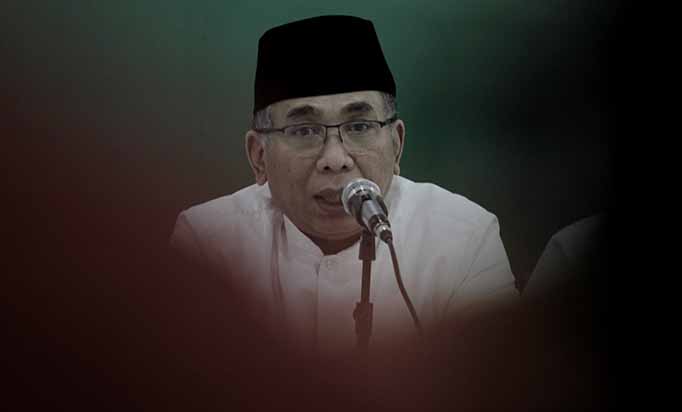 KH. Yahya Cholil Staquf,Ketua Umum Pengurus Besar Nahdatul Ulama (PBNU). (Foto/Oke Atmaja)