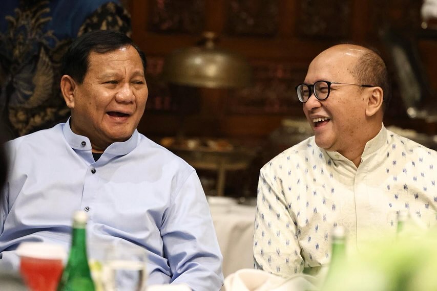 Ketua Tim Kampanye Nasional (TKN) Prabowo-Gibran, Rosan Roeslani. (kanan). (Foto/instagram rosanroeslani).