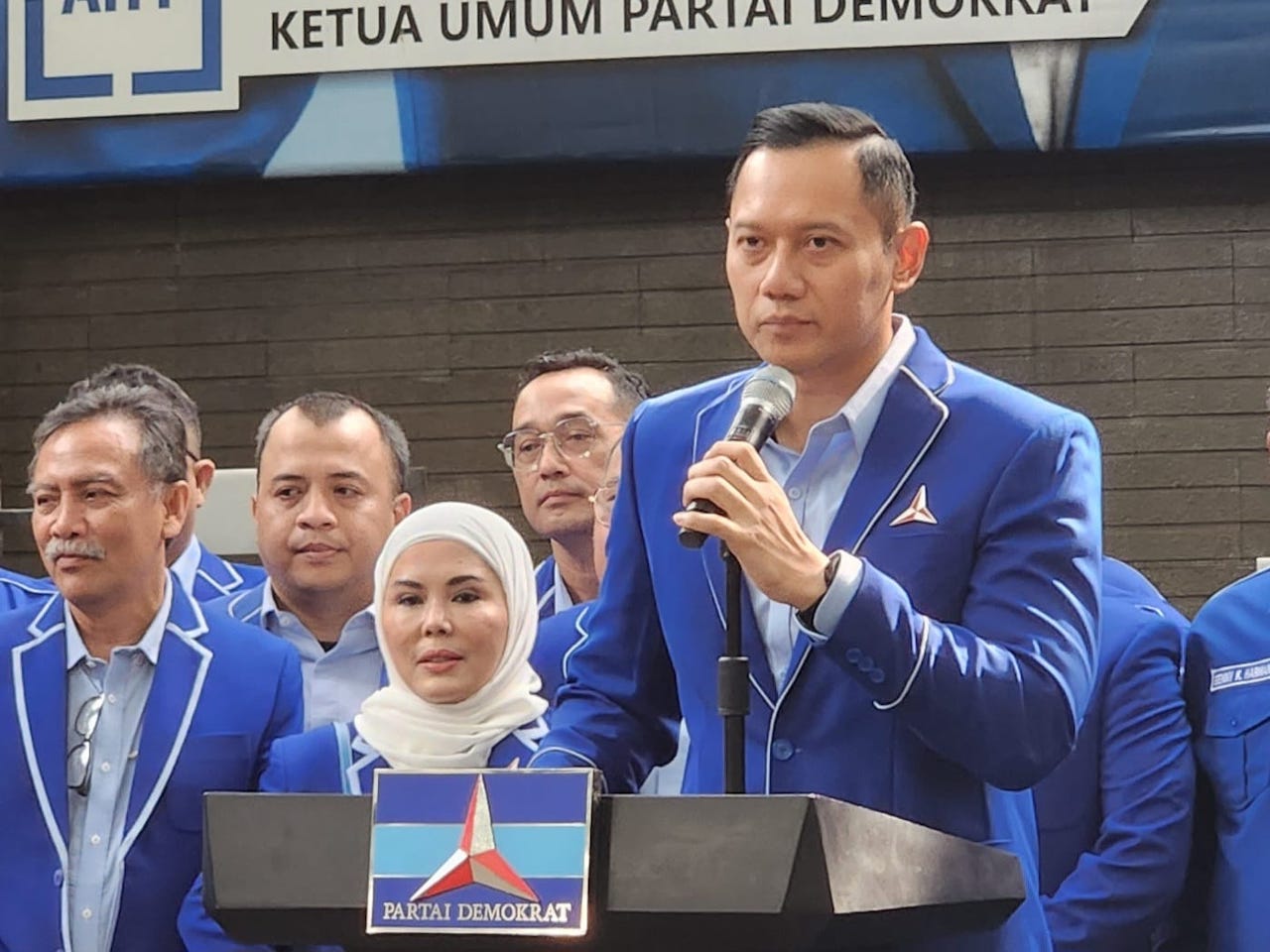 Ketua Umum Partai Demokrat Agus Harimurti Yudhoyono (AHY). (BeritaNasional/Panji Septo).