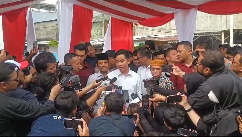Wakil Presiden terpilih Gibran Rakabuming Raka di Muara Baru. (Foto/Ist).