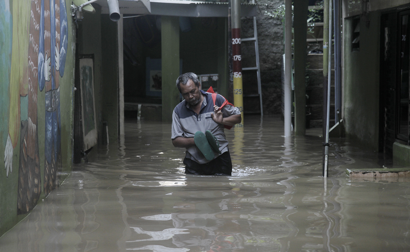 Banjir Jakarta. (Indonesiaglobe/Oke Atmaja).
