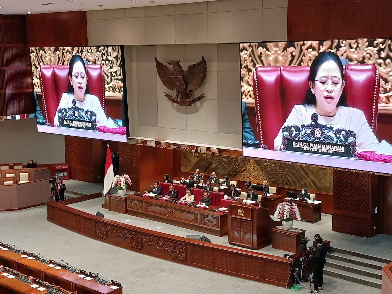 Rapat Paripurna DPR penutupan masa sidang. (Beritanasional/Ahda Bayhaqi)