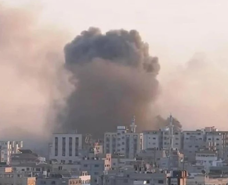 Gaza luluh lantak akibat serangan  Israel (Foto/Gaza Now)