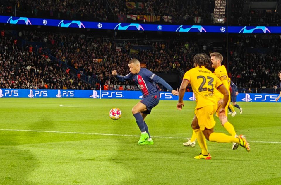 PSG vs Barcelona. (Foto/twitter championsleague).