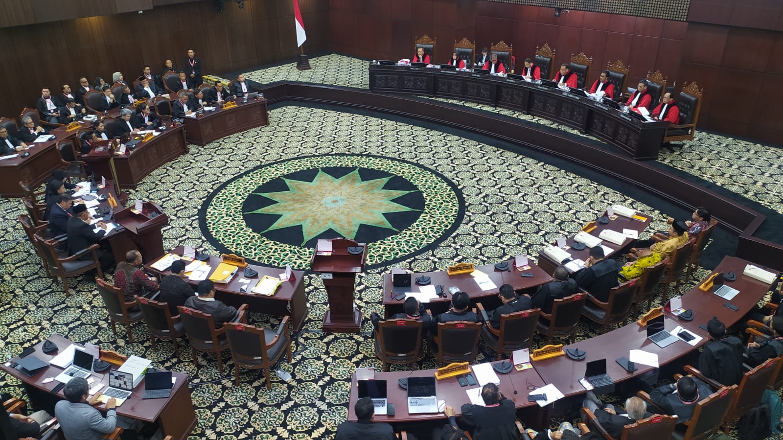 Suasana sidang di Mahkamah Konstitusi (MK). (BeritaNasional/Oke Atmaja).