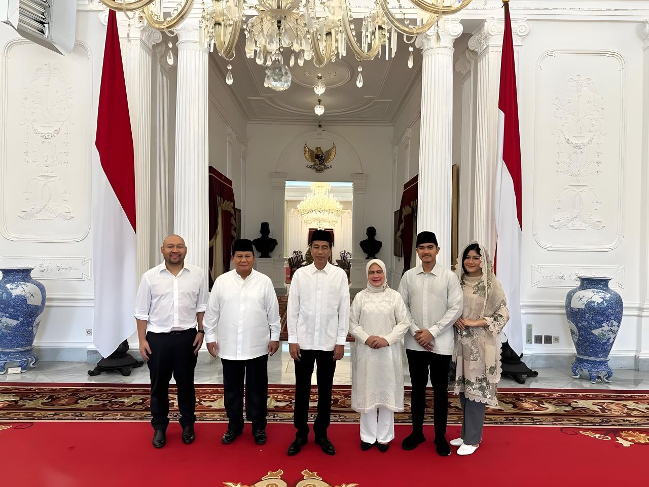 Prabowo Subianto saat bertemu dengan Presiden Jokowi di Istana Negara. (Foto/Tim Prabowo).