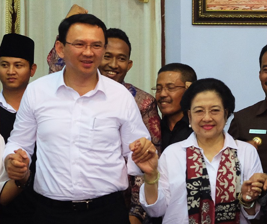 Basuki Tjahaja Purnama alias Ahok (kiri) bersama Ketum PDIP Megawati Soekarnoputri. (Foto/Instagram Basukibtp)