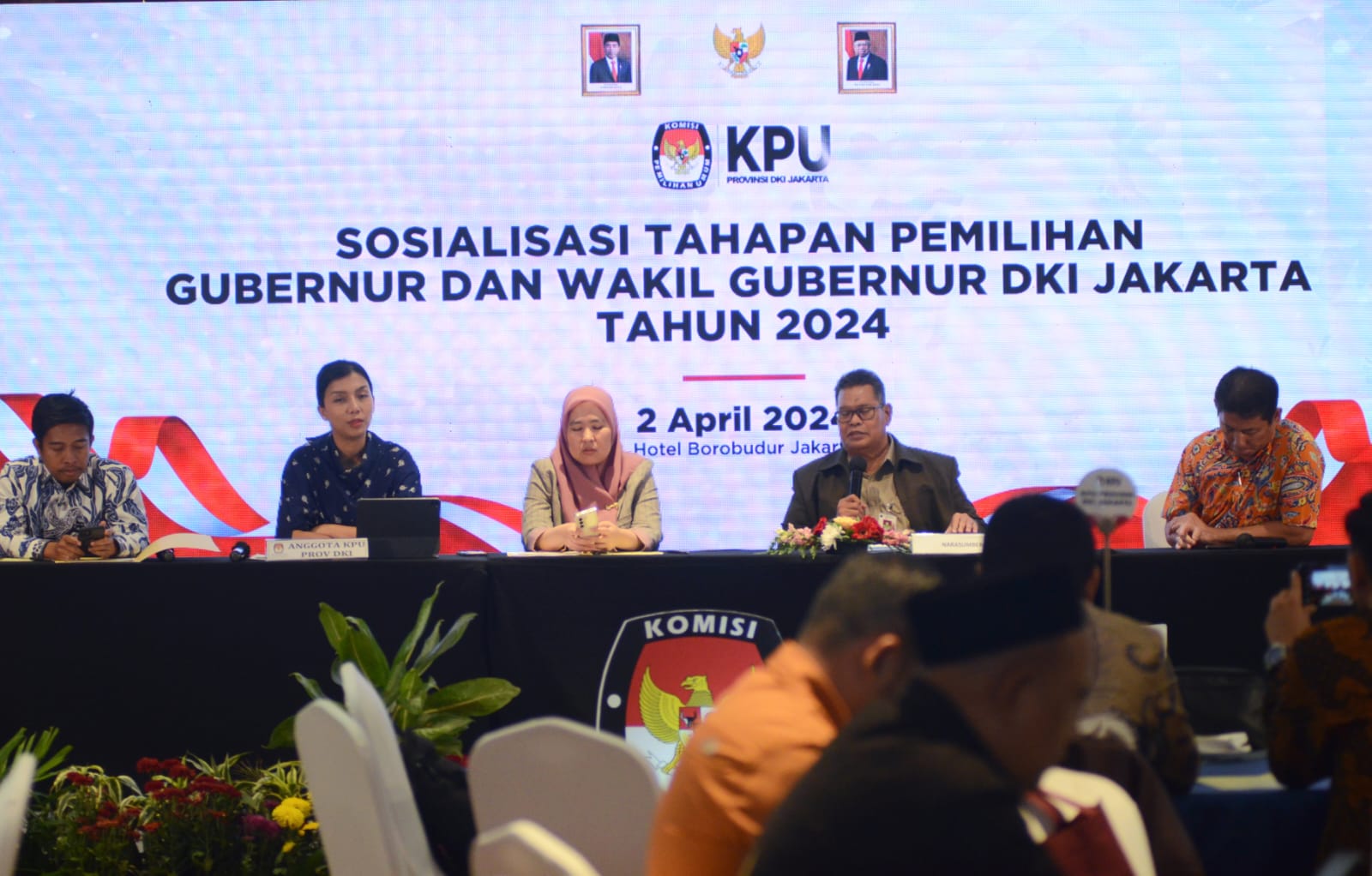 Sosialisasi tahapan Pemilu 2024. (Indonesiaglobe/Oke Atmaja).