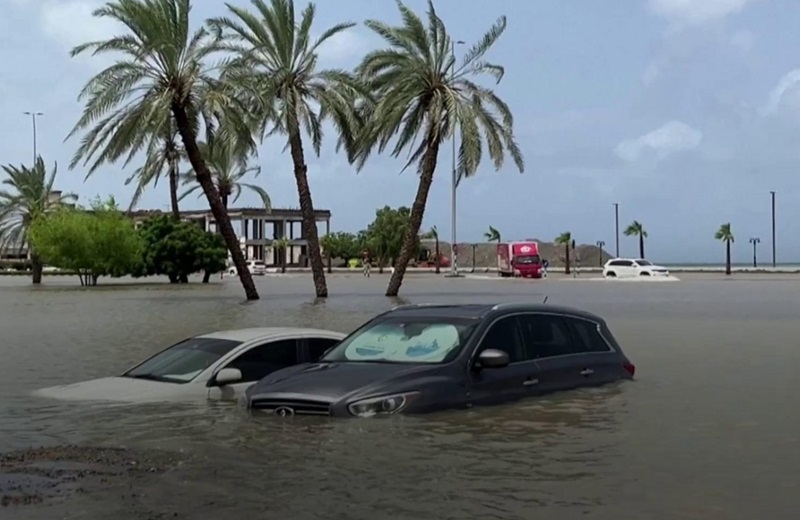 Dubai alami banjir parah (Foto/BBC)