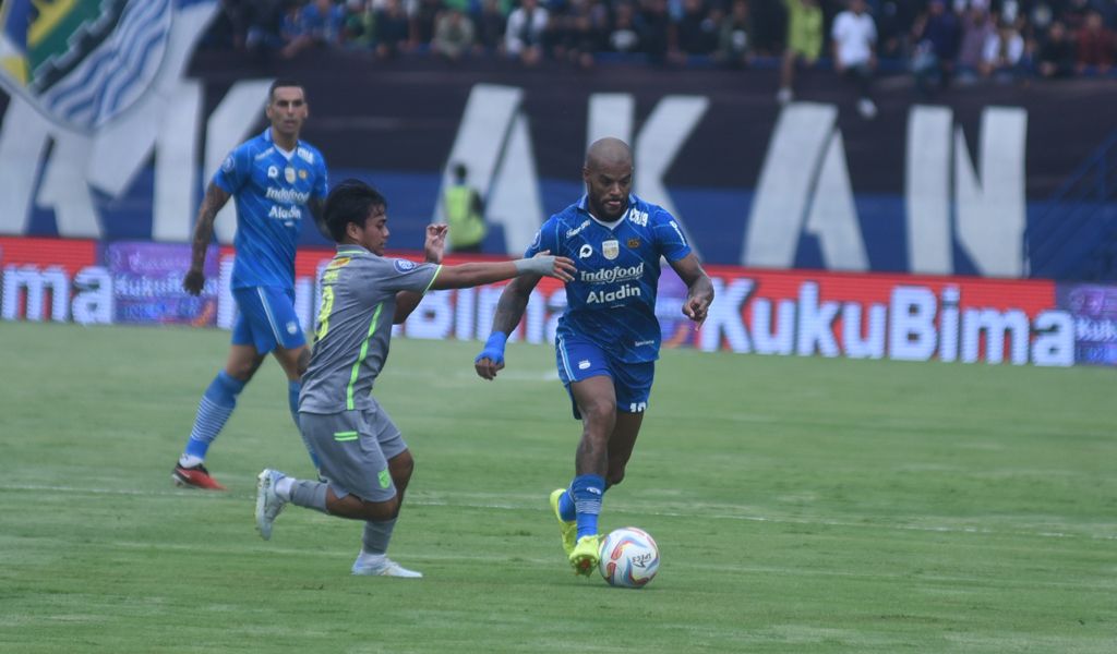Striker Persib David da Silva (kanan). (Foto: PERSIB.co.id)