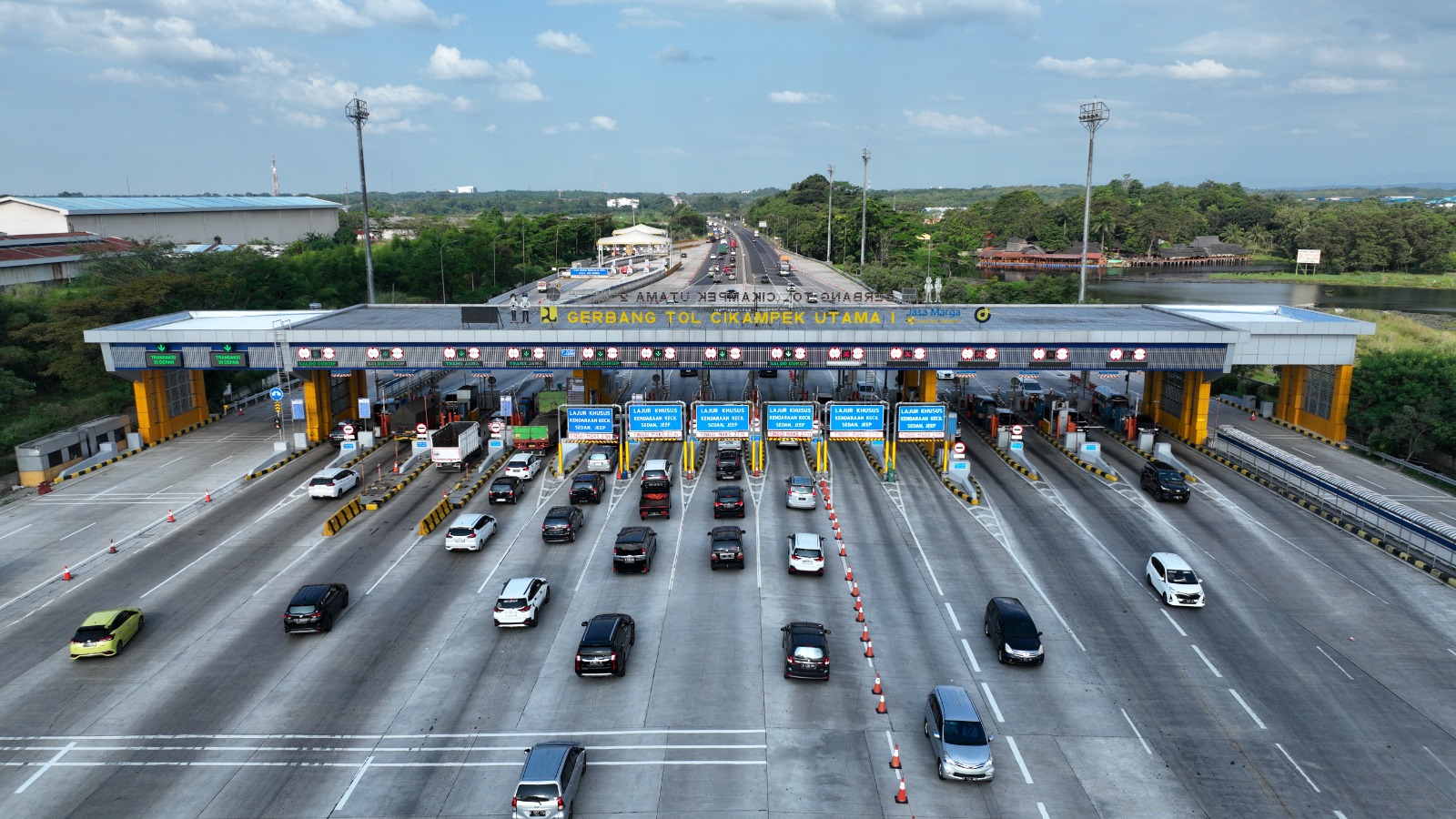 Gerbang tol. (Foto/Jasa Marga).