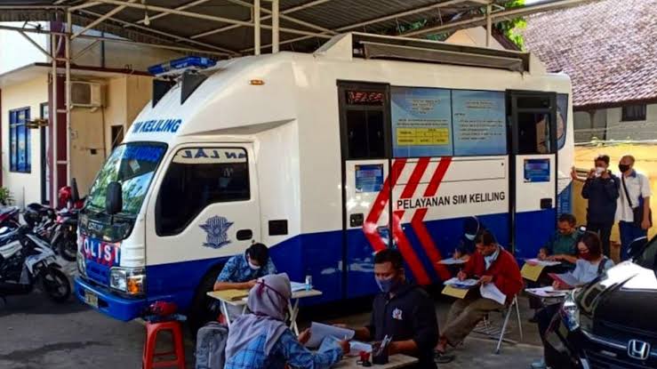 Mobil SIM keliling. (Foto: Sinpo.id)