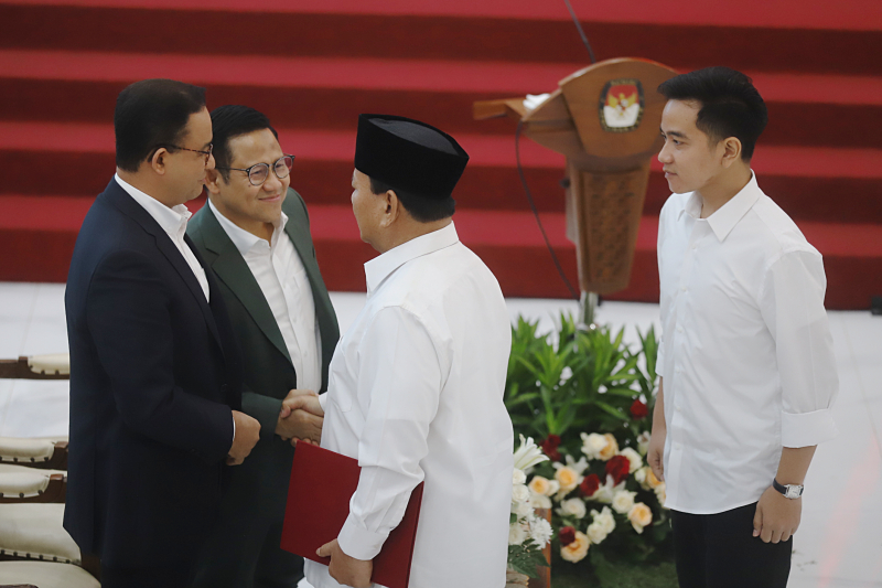 Presiden terpilih Prabowo Subianto dan Wapres terpilih Gibran Rakabuming Raka. (BeritaNasional/Elvis).