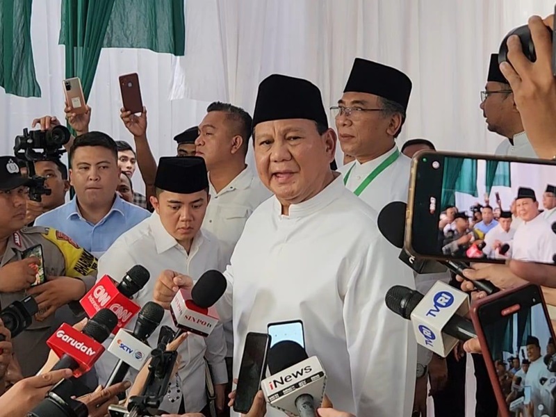 Prabowo sambangi PBNU (Indonesiaglobe/Panji)