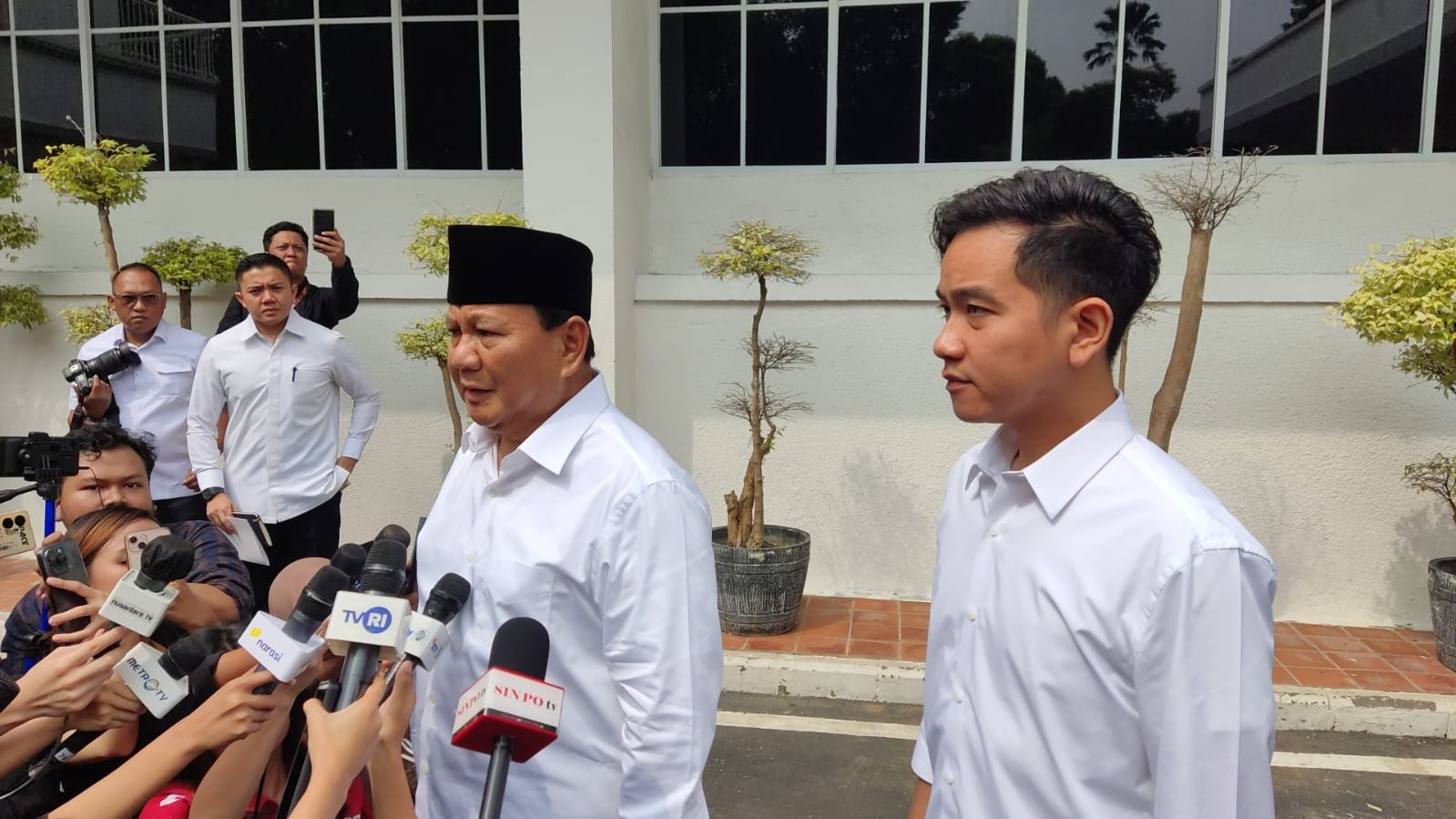 Presiden Terpilih dan Wakil Presiden Terpilih Prabowo Subianto-Gibran Rakabuming Raka. (BeritaNasional/Ahda Bayhaqi