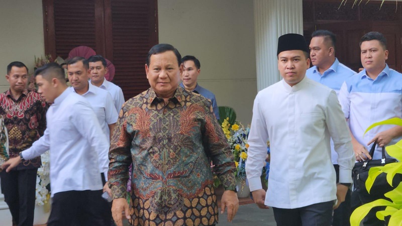 Prabowo open house (Beritanasional/Panji)