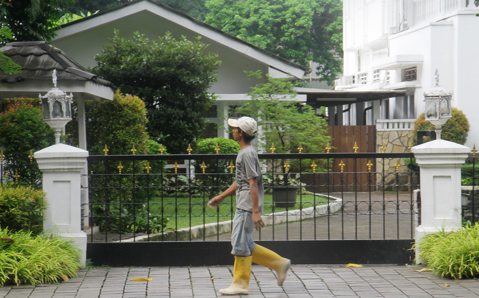 Suasana rumah dinas Gubernur DKI Jakarta di Jl. Taman Suropati, Jakarta, Sabtu (20/4/2024).(BeritaNasional.com/Oke Atmaja)