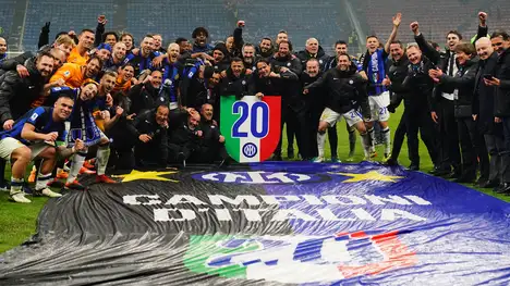 Perayaan kemenangan Inter Milan meraih Scudetto ke-20. (Foto/Dok Serie A