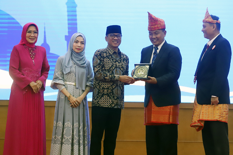 Wakil Ketua MPR RI Yandri Susanto menggelar halal bihalal PWKK dan HKJK. (BeritaNasional/Elvis Sendouw)