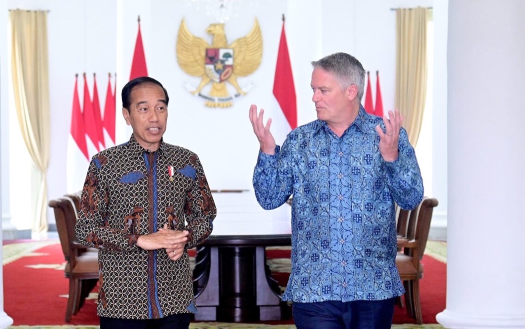 Presiden Joko Widodo menerima Sekretaris Jenderal Organisasi Kerja Sama dan Pembangunan Ekonomi atau Organisation for Economic Cooperation and Development (OECD), Mathias Cormann. (Foto/BPMI)