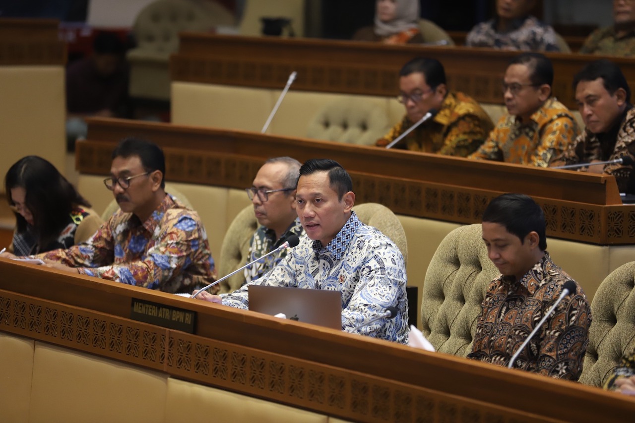 Menteri Agraria dan Tata Ruang/Kepala Badan Pertanahan Nasional (ATR/BPN), Agus Harimurti Yudhoyono (AHY). (BeritaNasional/Elvis)