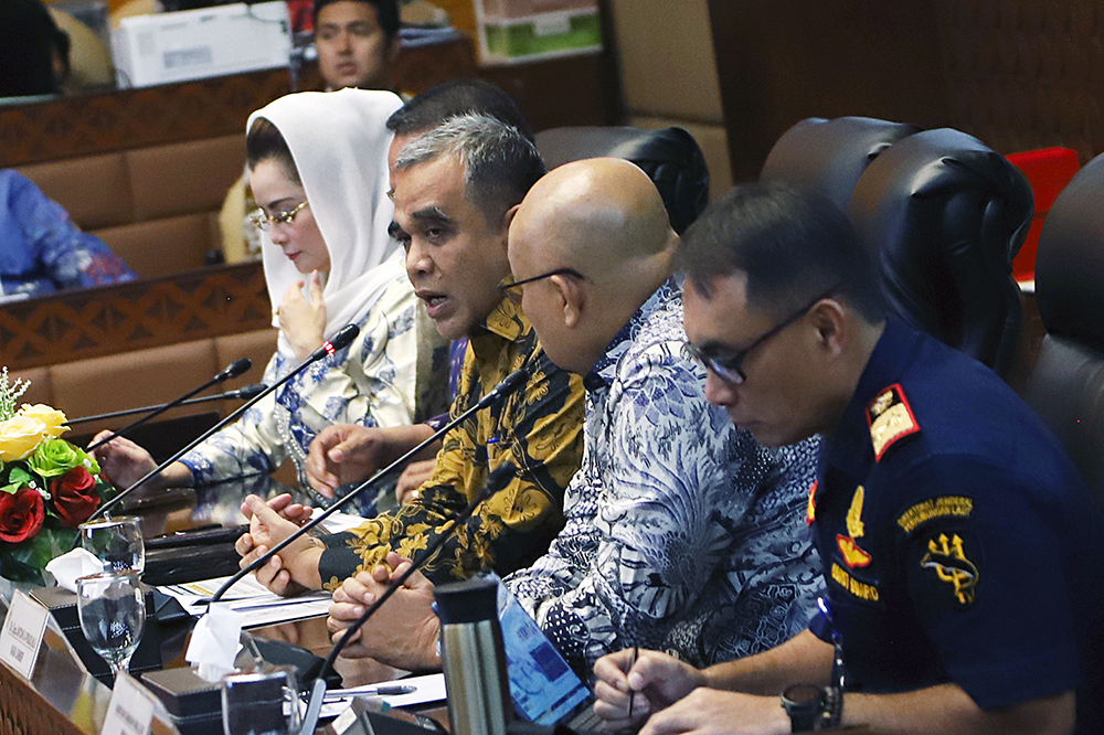 Fraksi Partai Gerindra DPR menggelar seminar nasional dengan tema "Strategi Pengembangan Transportasi dan Logistik Menjemput Indonesia Emas 2045". (BeritaNasional/Elvis Sendouw)