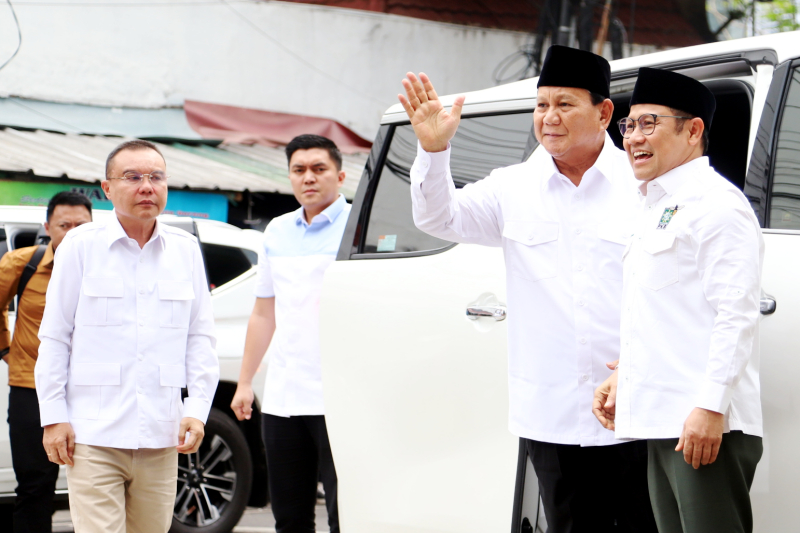 Ketua Umum PKB Muhaimin Iskandar (kanan). (BeritaNasional/Elvis Sendouw)