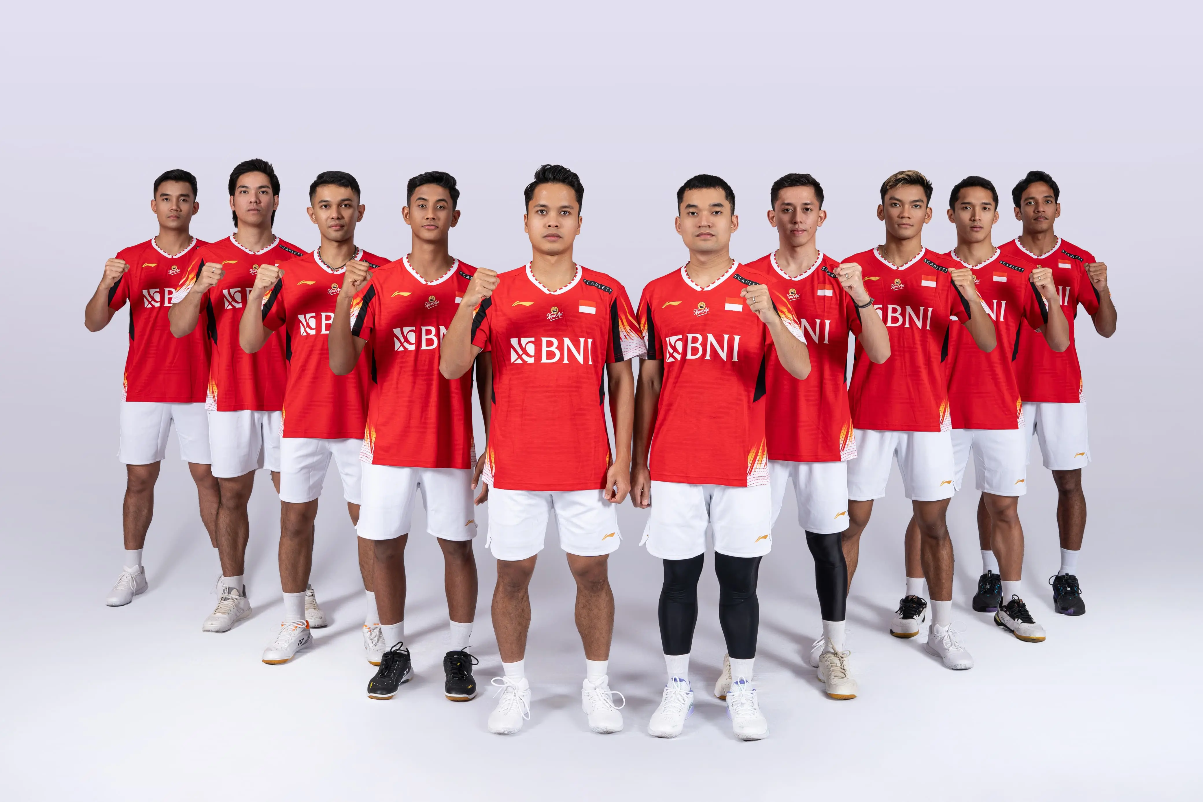 Skuad bulu tangkis putra Indonesia di ajang Thomas Cup 2024. (Foto/Dokumentasi PBSI