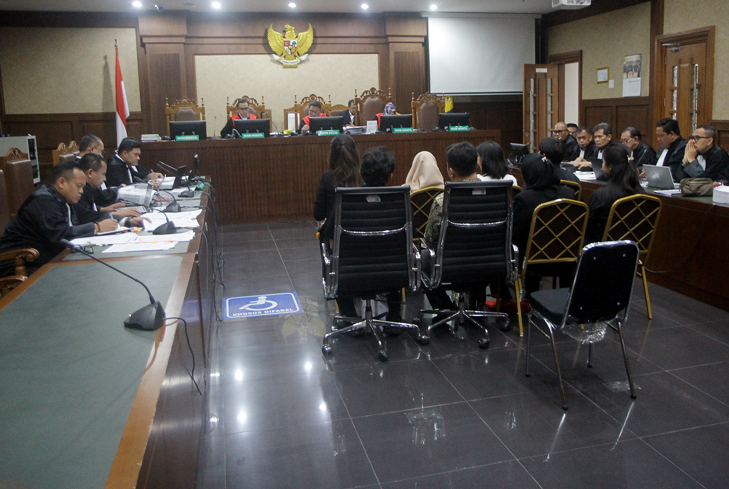 Saksi dalam sidang mantan Mentan Syahrul Yasin Limpo. (BeritaNasional/Oke Atmaja).