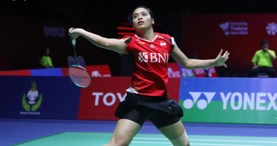 Tunggal putri Gregoria Mariska Tunjung bakal melawan wakil Thailand Supanida Katethong pada perempat final Thailand Open 2024. (Foto/PBSI)