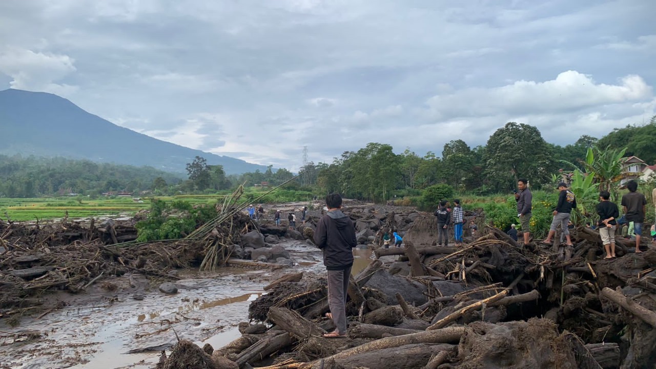 Lokasi banjir di Sumatera Barat. (Foto/BNPB).