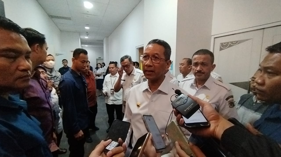 Pj Gubernur DKI Jakarta, Heru Budi Hartono. (Foto/ Lydia Fransisca)