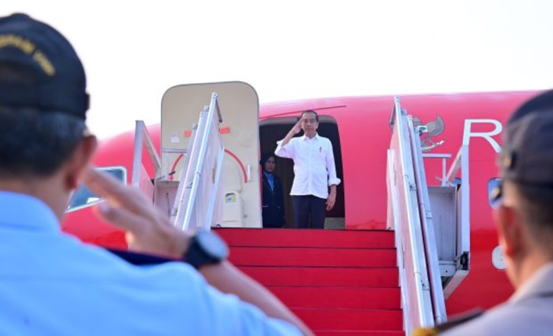 Jokowi lakukan kunjungan kerja (Foto/Setkab)