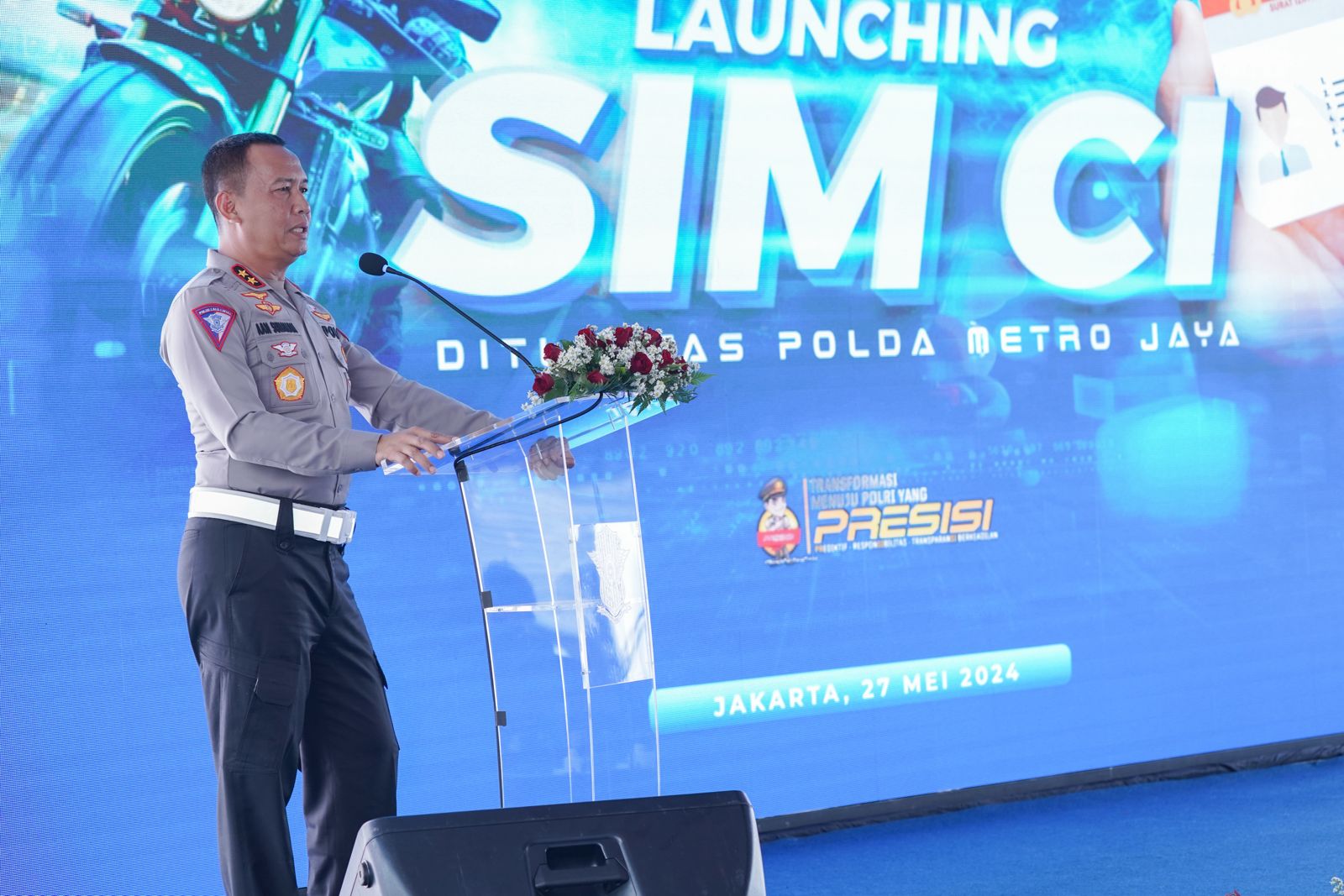 Kakorlantas Polri Irjen Pol Aan Suhanan saat launching SIM C1. (Foto/Korlantas Polri).