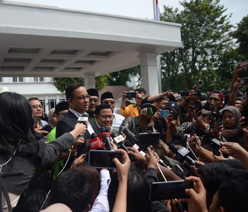 Anies Baswedan dalam sebuah acara (Beritanasional/Oke Atmaja)