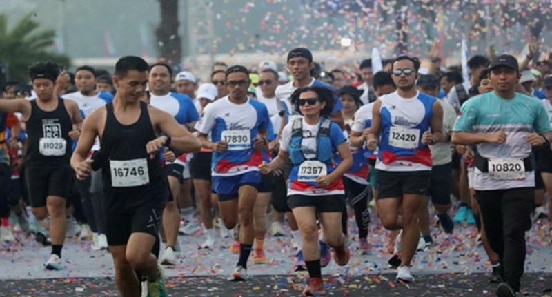 Suasana lari marathon (Foto/Berita Jakarta)